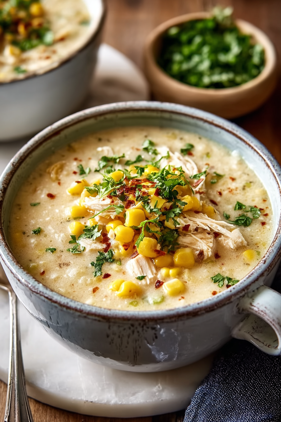Easy White Chicken Chili Corn Chowder