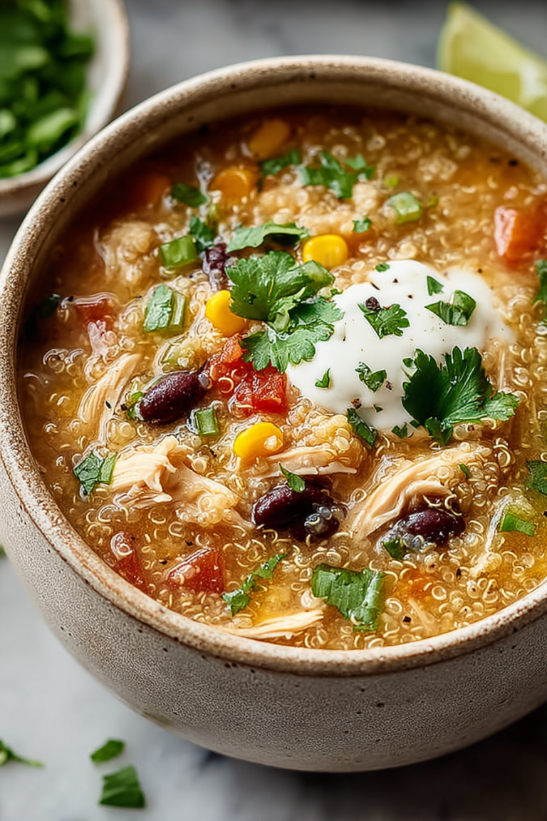 Easy White Chicken Quinoa Chili