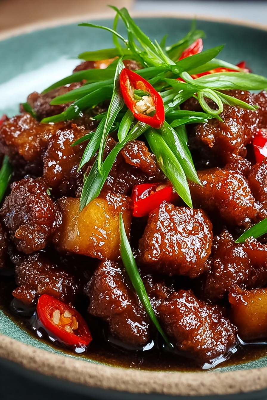 Quick Crispy Chili Beef Tonight