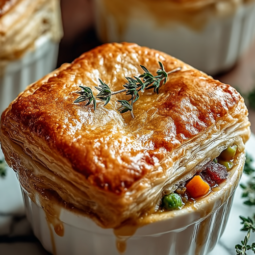 Savory Roasted Veggie Pot Pies