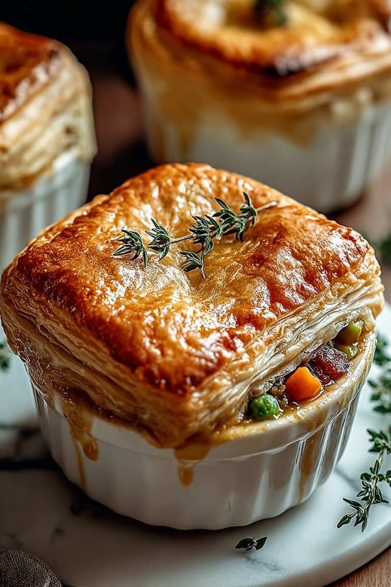 Savory Roasted Veggie Pot Pies