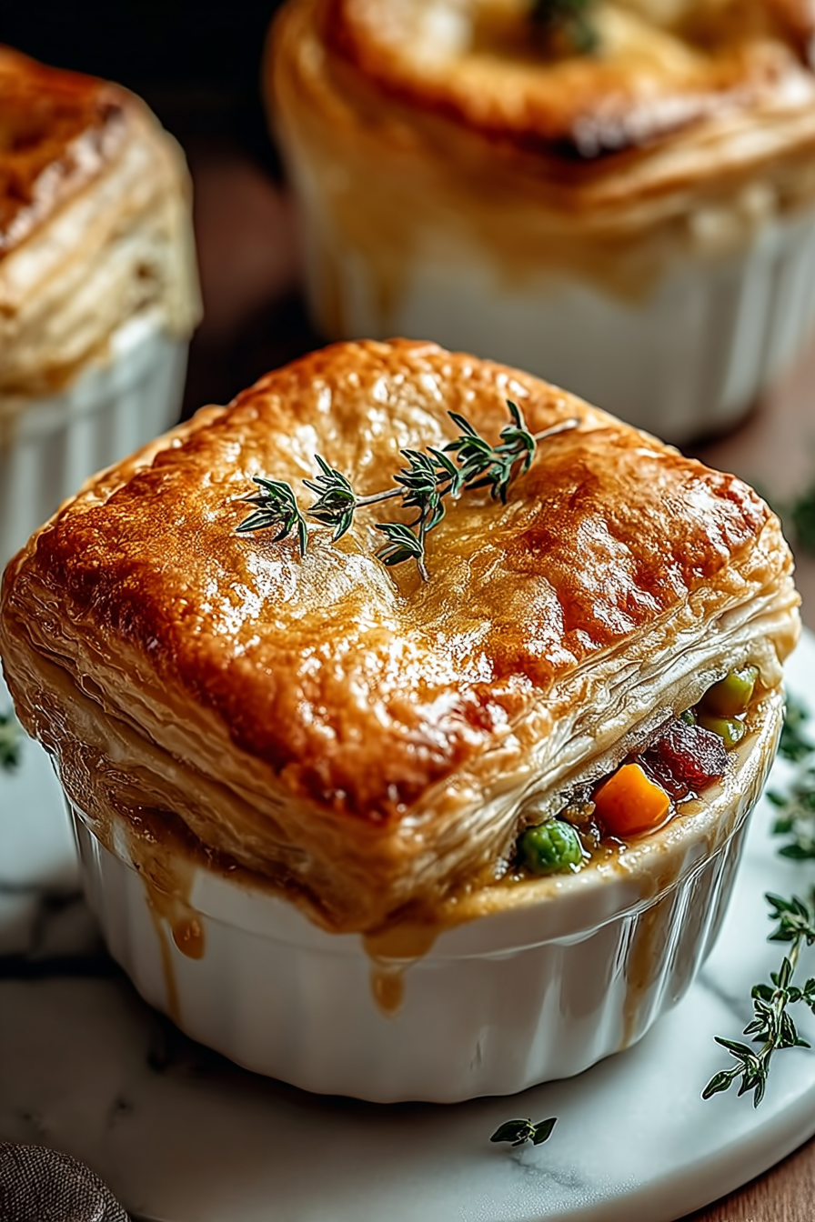 Savory Roasted Veggie Pot Pies