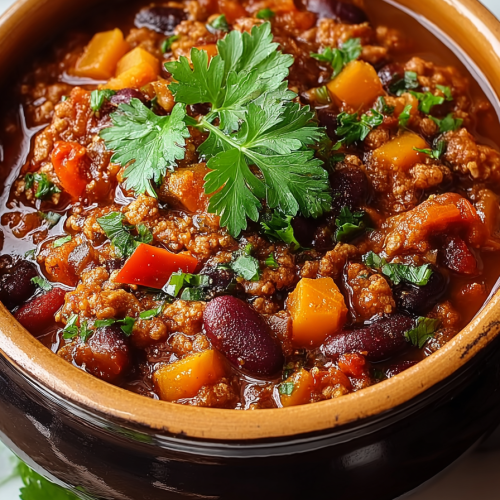 Warm Delish Pumpkin Chili