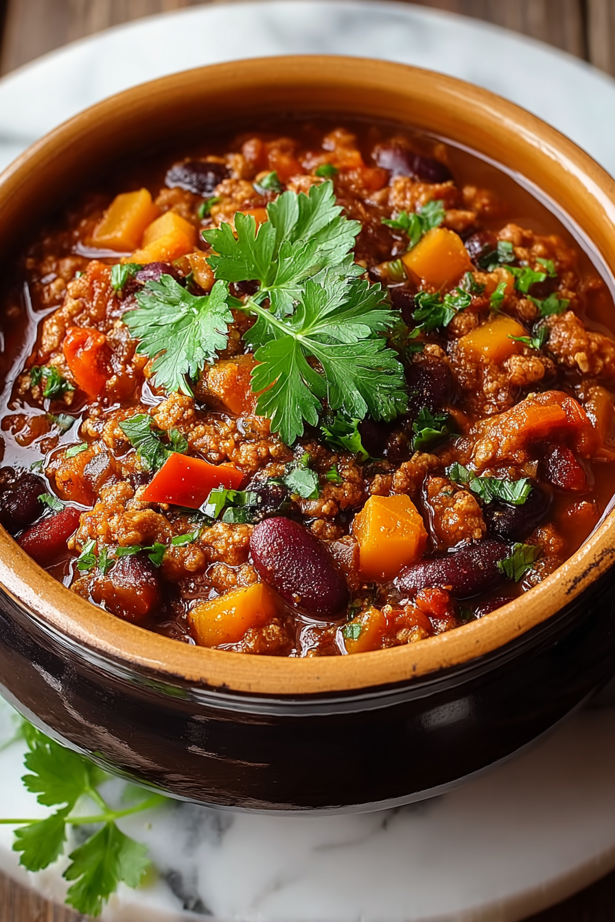 Warm Delish Pumpkin Chili